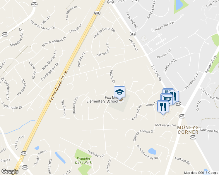 map of restaurants, bars, coffee shops, grocery stores, and more near 12705 Carlsbad Ct in Herndon
