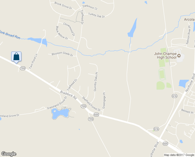 map of restaurants, bars, coffee shops, grocery stores, and more near 24890 Quimby Oaks Place in Aldie