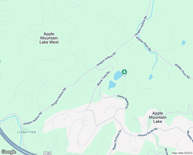 map of restaurants, bars, coffee shops, grocery stores, and more near 285 Black Twig Road in Linden