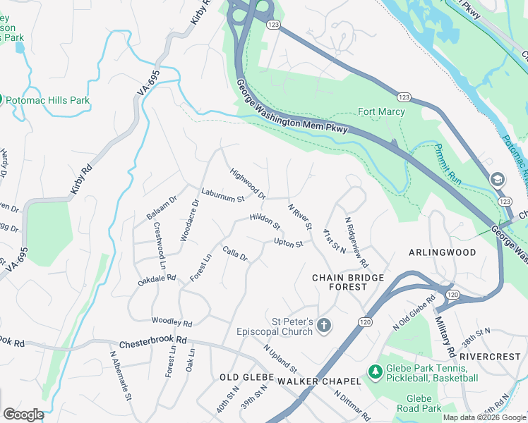 map of restaurants, bars, coffee shops, grocery stores, and more near 1458 Highwood Drive in McLean