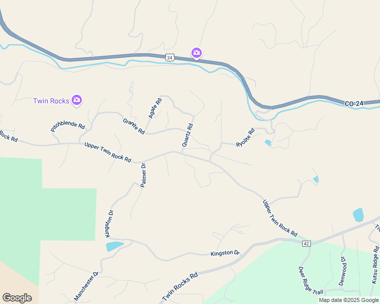 map of restaurants, bars, coffee shops, grocery stores, and more near 36 Quartz Road in Florissant