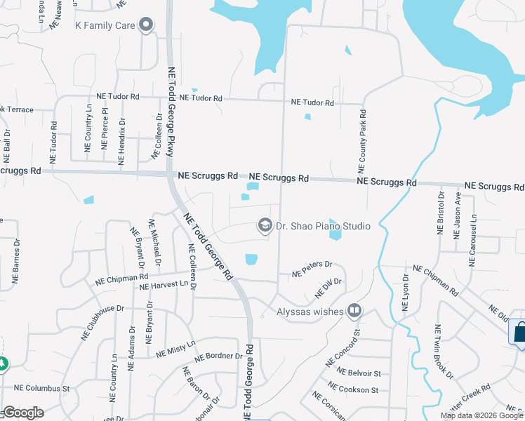 map of restaurants, bars, coffee shops, grocery stores, and more near 1829 Northeast Riley Drive in Lee's Summit