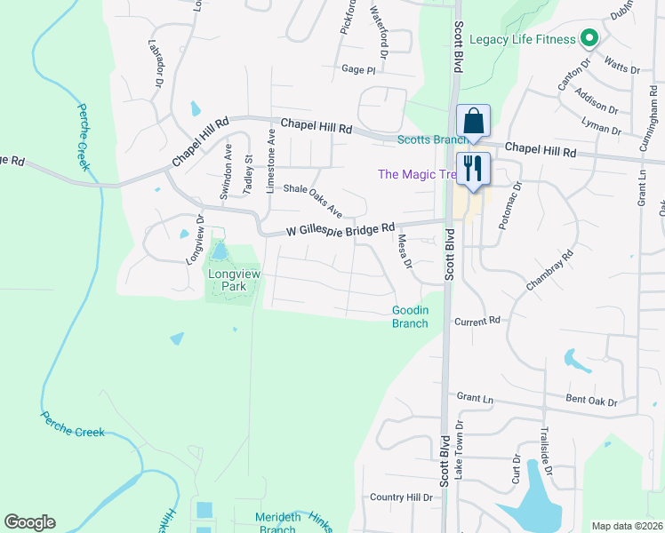 map of restaurants, bars, coffee shops, grocery stores, and more near 4699 Salem Drive in Columbia