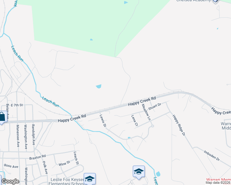map of restaurants, bars, coffee shops, grocery stores, and more near 949 Happy Creek Road in Front Royal