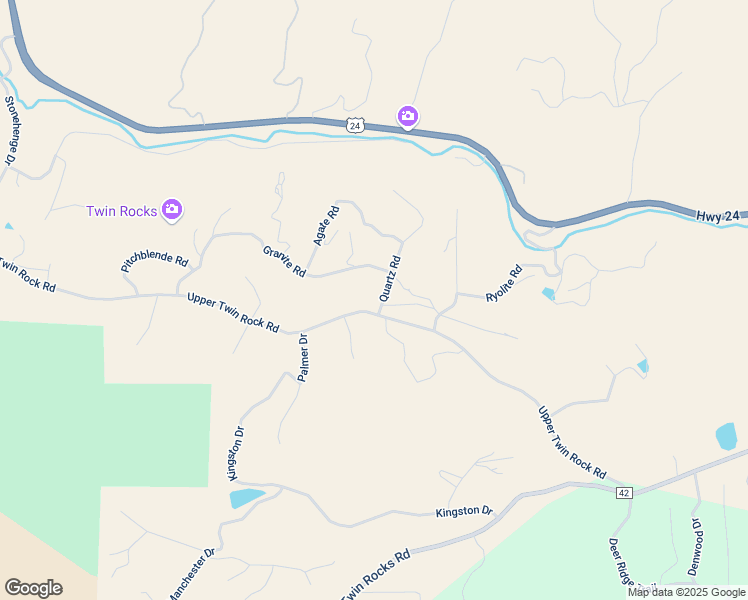 map of restaurants, bars, coffee shops, grocery stores, and more near 36 Quartz Road in Florissant
