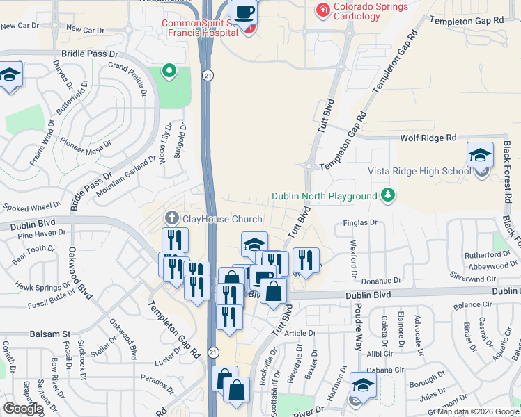 map of restaurants, bars, coffee shops, grocery stores, and more near in 