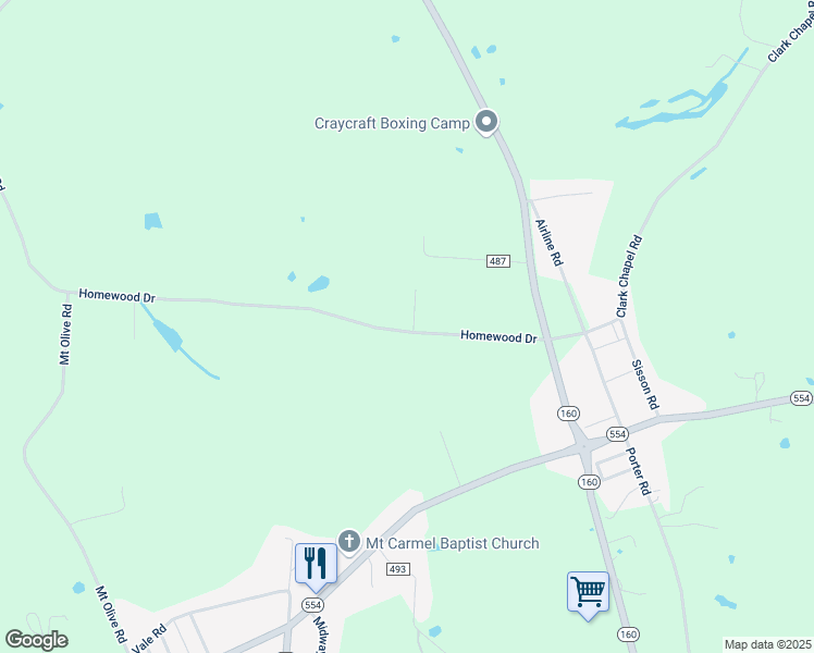 map of restaurants, bars, coffee shops, grocery stores, and more near 19 Hawthorne Lane in Bidwell