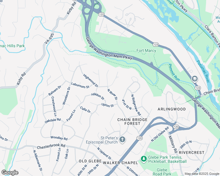 map of restaurants, bars, coffee shops, grocery stores, and more near 1500 Highwood Drive in McLean