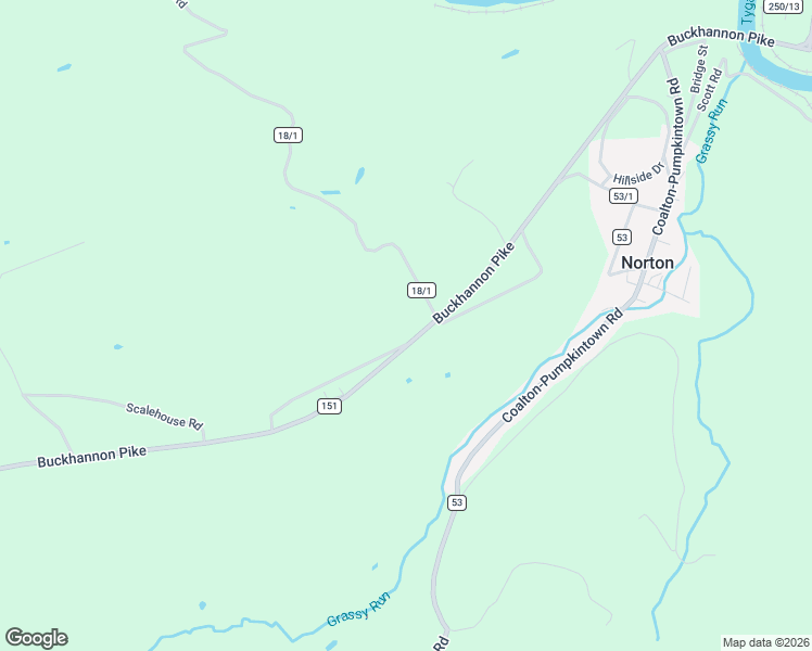 map of restaurants, bars, coffee shops, grocery stores, and more near 1184 Buckhannon Pike in Norton