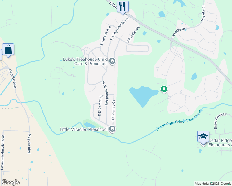 map of restaurants, bars, coffee shops, grocery stores, and more near 1876 South El Centro Court in Columbia
