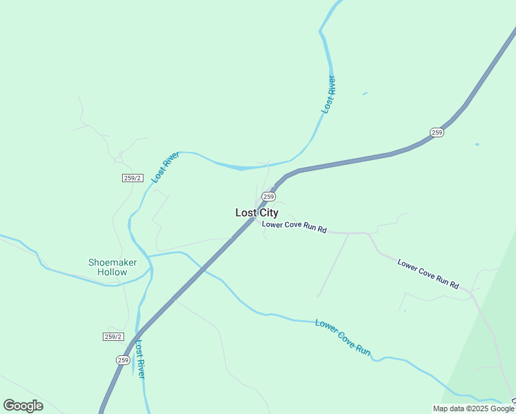 map of restaurants, bars, coffee shops, grocery stores, and more near 92 Lost City Drive in Lost City