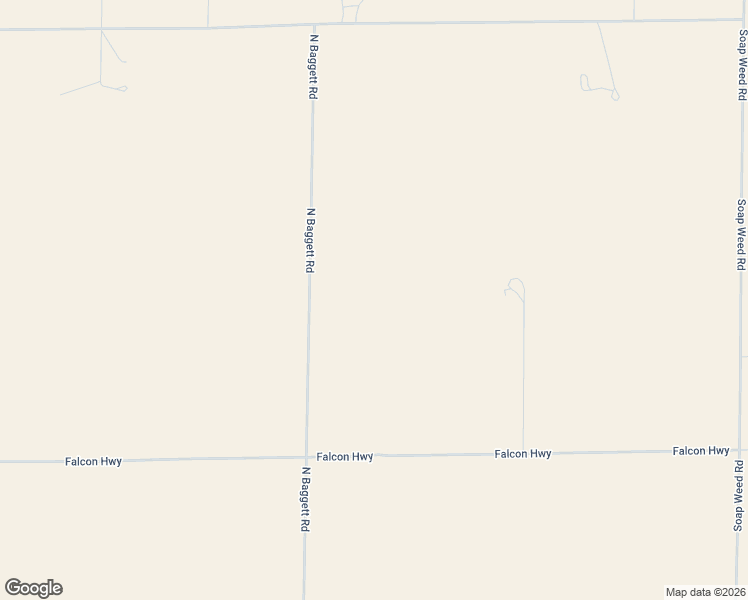 map of restaurants, bars, coffee shops, grocery stores, and more near 6945 North Baggett Road in Calhan