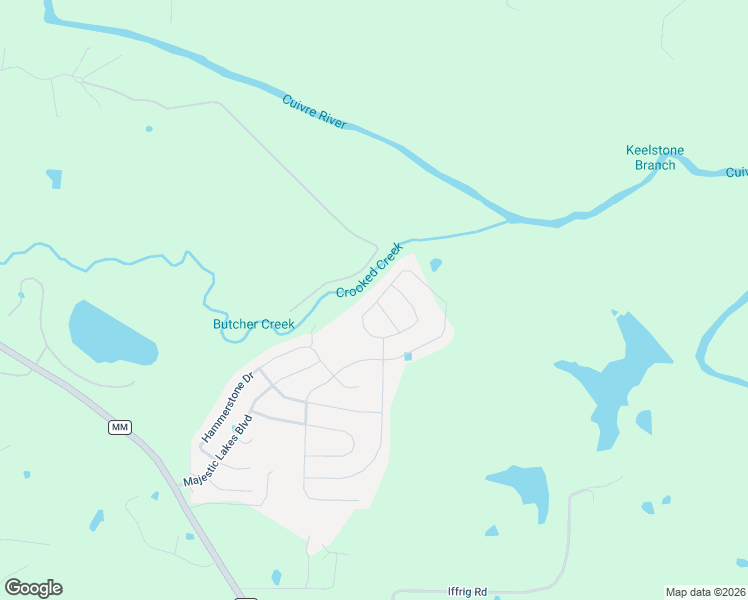 map of restaurants, bars, coffee shops, grocery stores, and more near Majestic Lakes Boulevard in Moscow Mills
