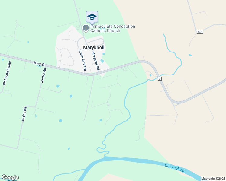 map of restaurants, bars, coffee shops, grocery stores, and more near 116 Saint Marys Lane in Old Monroe