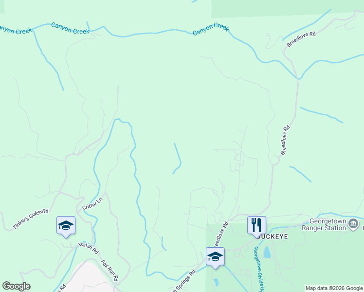 map of restaurants, bars, coffee shops, grocery stores, and more near 3046 Daisy Court Lane in Georgetown