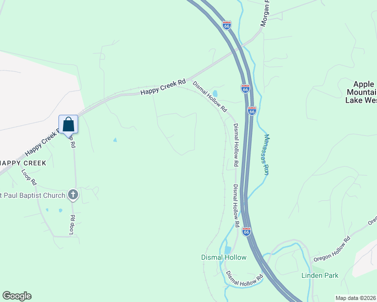 map of restaurants, bars, coffee shops, grocery stores, and more near 299 Larkin Ridge Road in Front Royal