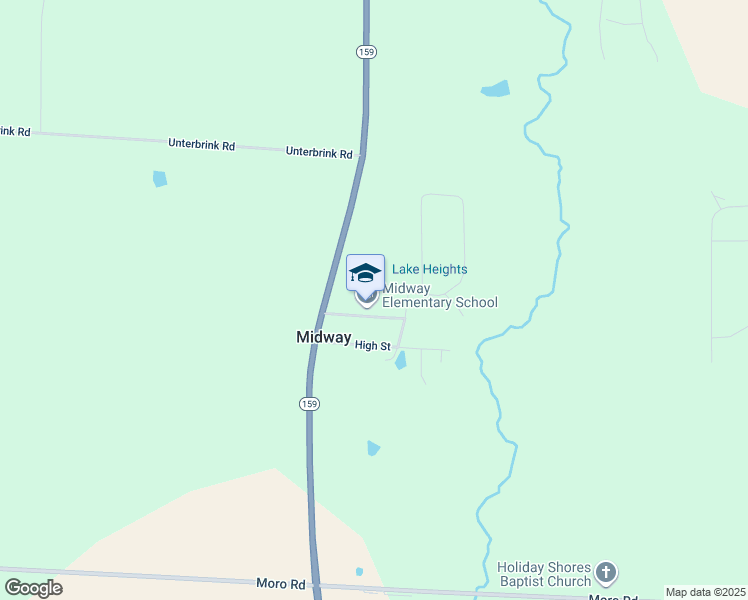 map of restaurants, bars, coffee shops, grocery stores, and more near 6321 Midway Drive in Moro