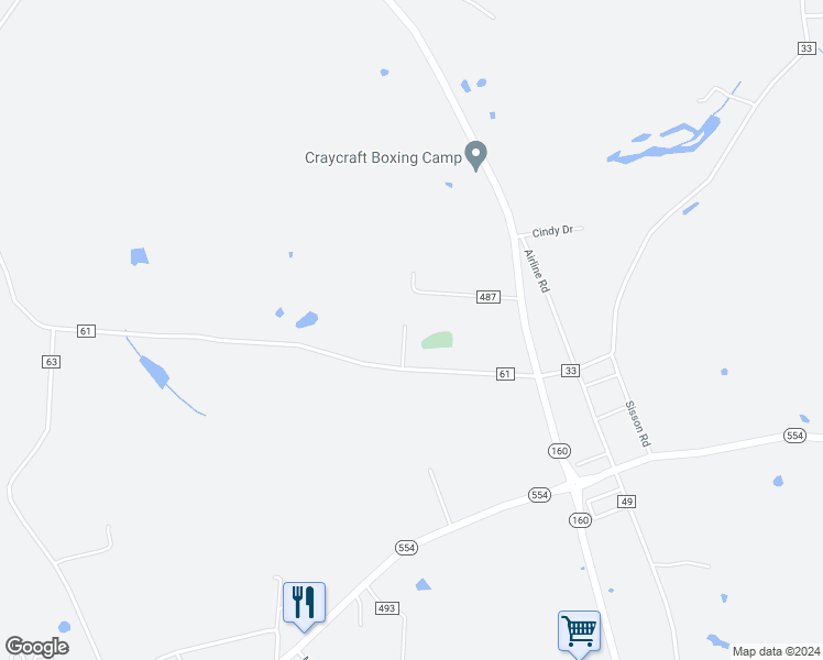 map of restaurants, bars, coffee shops, grocery stores, and more near 54 Hawthorne Lane in Bidwell
