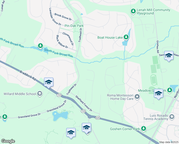 map of restaurants, bars, coffee shops, grocery stores, and more near 24847 Quimby Oaks Place in Aldie