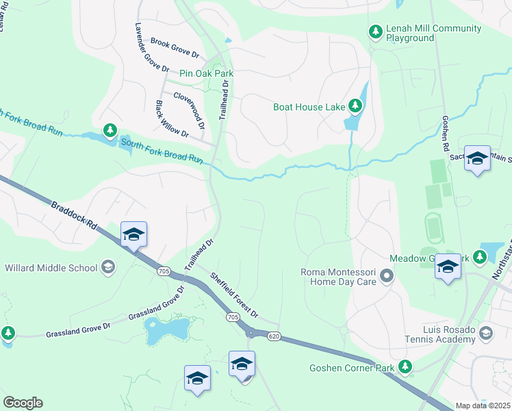map of restaurants, bars, coffee shops, grocery stores, and more near 24851 Quimby Oaks Place in Aldie