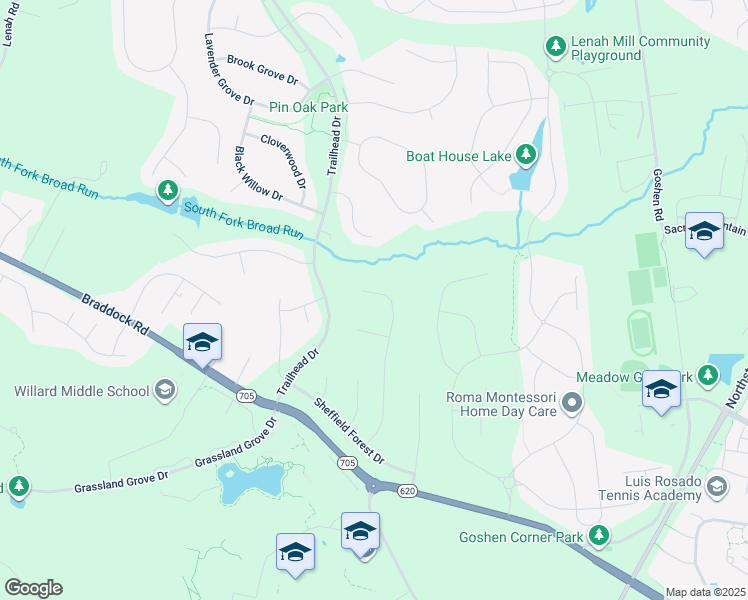 map of restaurants, bars, coffee shops, grocery stores, and more near 24847 Quimby Oaks Place in Aldie