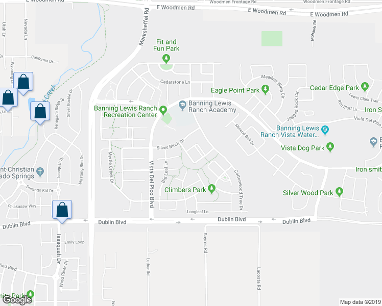 map of restaurants, bars, coffee shops, grocery stores, and more near 6745 Monterey Pine Loop in Colorado Springs
