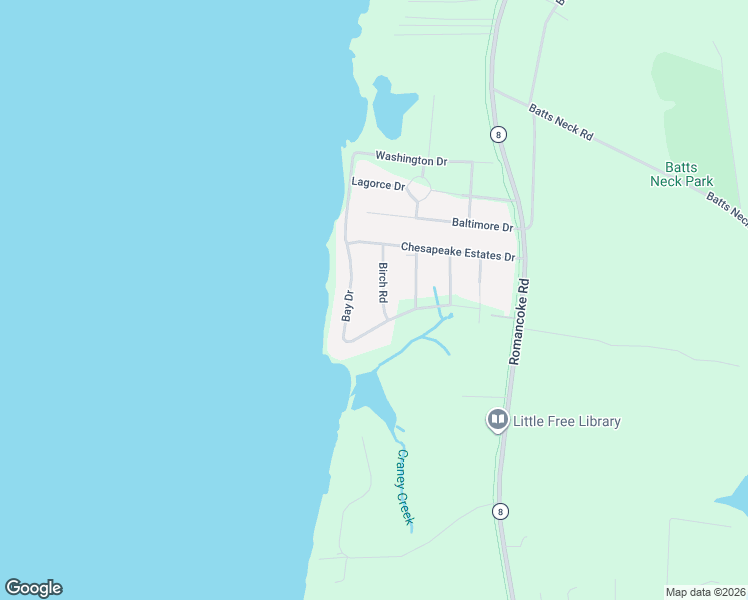 map of restaurants, bars, coffee shops, grocery stores, and more near 114 Birch Road in Stevensville