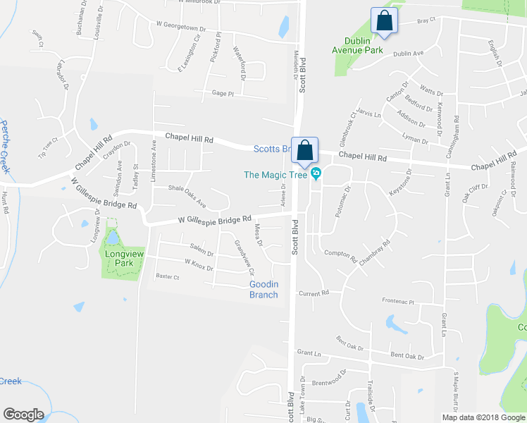 map of restaurants, bars, coffee shops, grocery stores, and more near 4317 Readosa Lane in Columbia