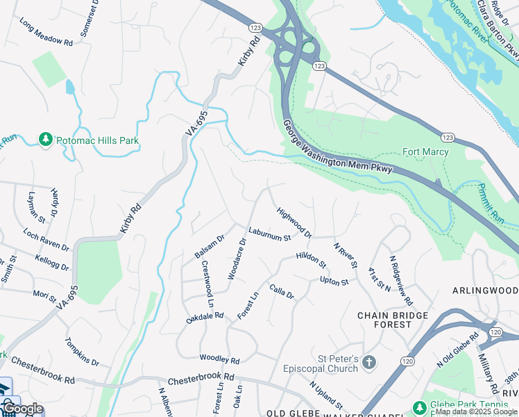 map of restaurants, bars, coffee shops, grocery stores, and more near 1443 Woodacre Drive in McLean