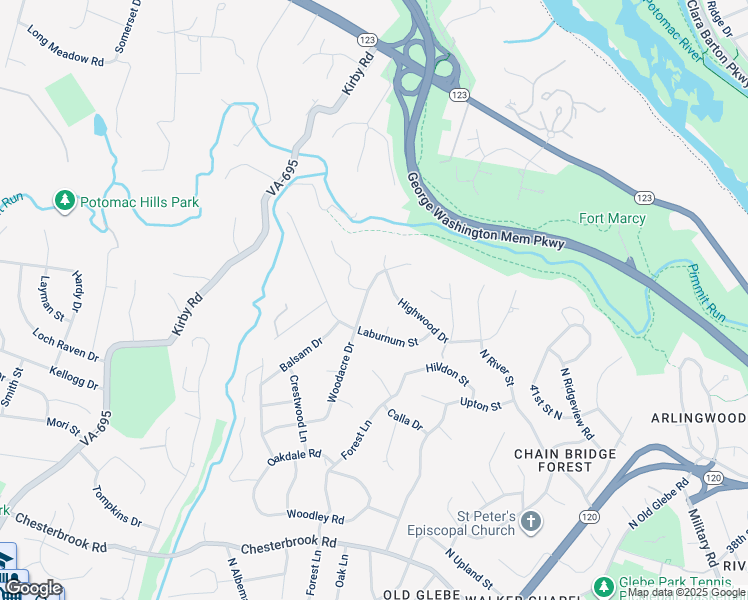 map of restaurants, bars, coffee shops, grocery stores, and more near 1443 Woodacre Drive in McLean