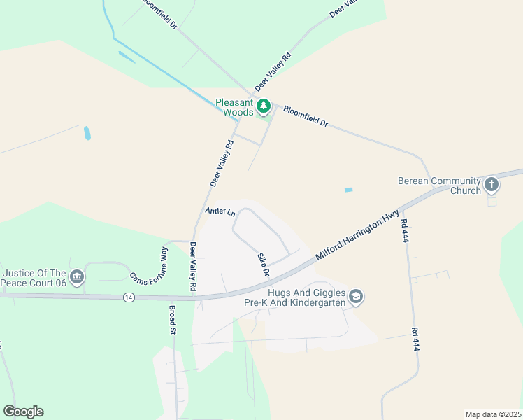 map of restaurants, bars, coffee shops, grocery stores, and more near 349 Sika Drive in Harrington
