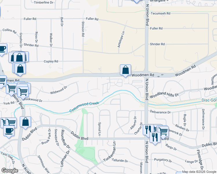 map of restaurants, bars, coffee shops, grocery stores, and more near 2465 Hatch Circle in Colorado Springs