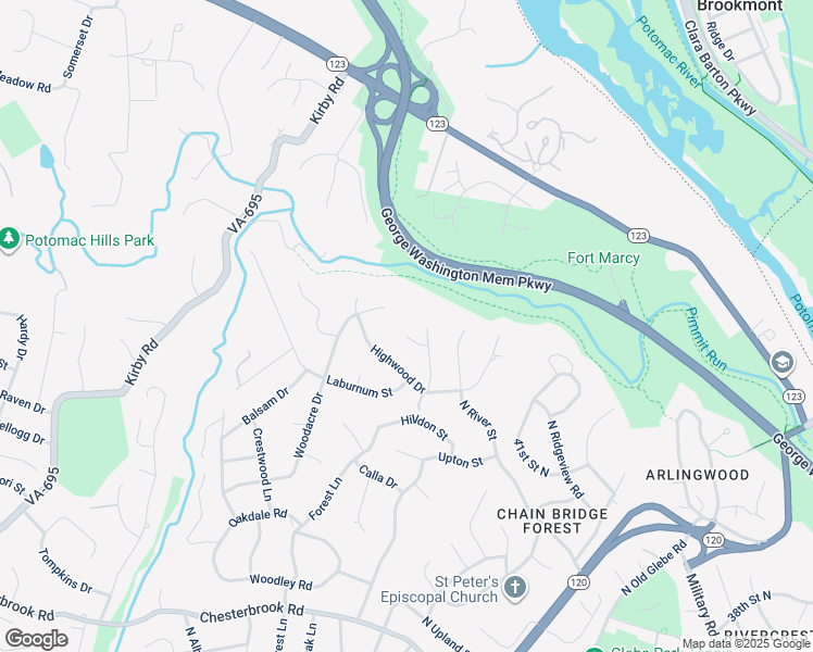 map of restaurants, bars, coffee shops, grocery stores, and more near 5847 Aspen Wood Court in McLean