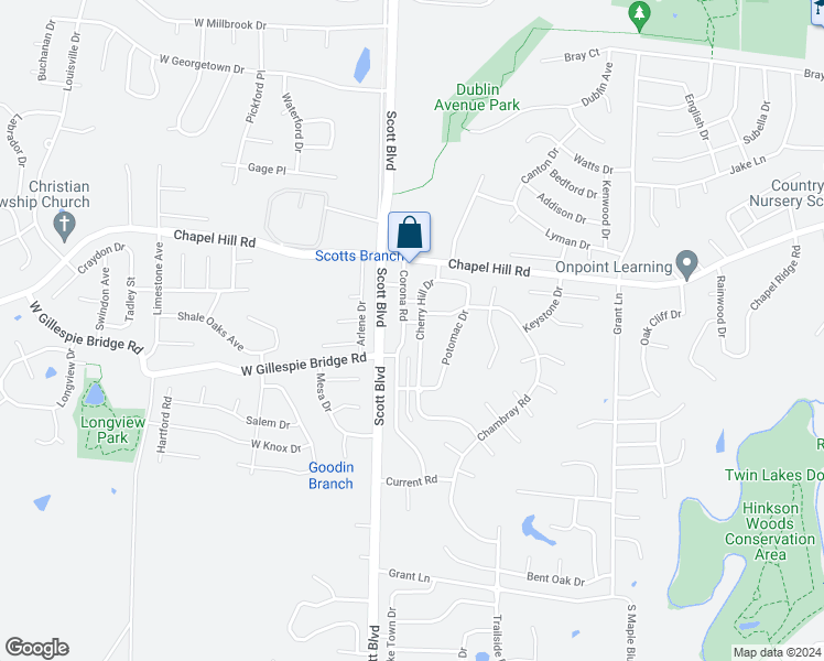 map of restaurants, bars, coffee shops, grocery stores, and more near 103 Merchant Street in Columbia