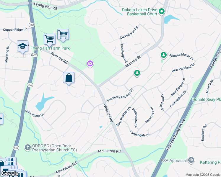 map of restaurants, bars, coffee shops, grocery stores, and more near 13214 Topsfield Court in Herndon