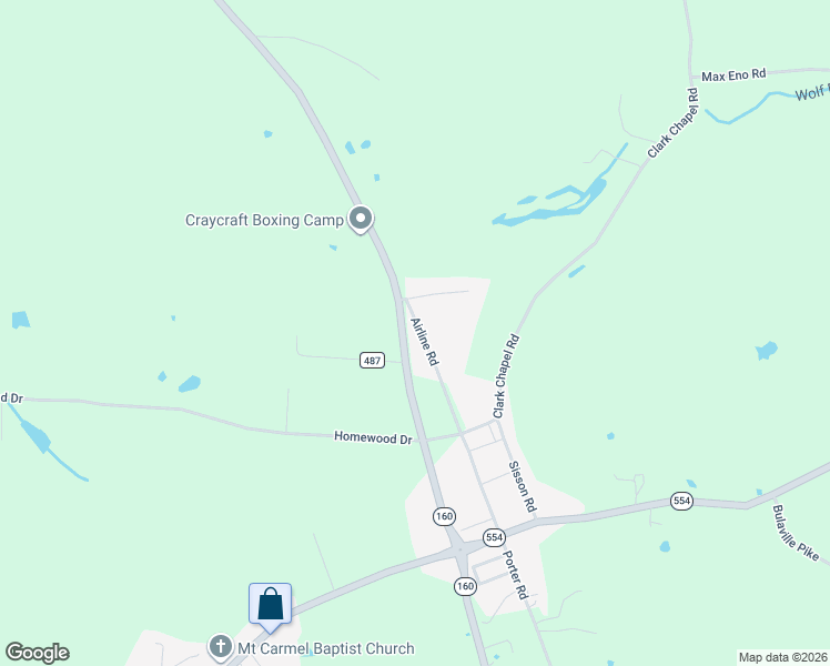 map of restaurants, bars, coffee shops, grocery stores, and more near 245 Airline Road in Vinton