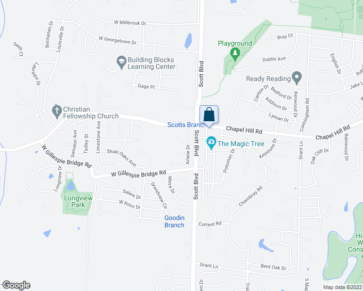 map of restaurants, bars, coffee shops, grocery stores, and more near 4304 West Caleb Court in Columbia