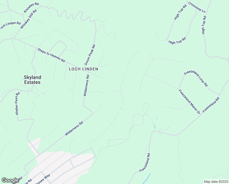 map of restaurants, bars, coffee shops, grocery stores, and more near 589 Luchase Road in Skyland Estates