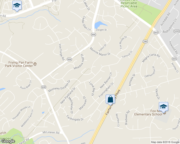 map of restaurants, bars, coffee shops, grocery stores, and more near 13000 New Austin Court in Herndon