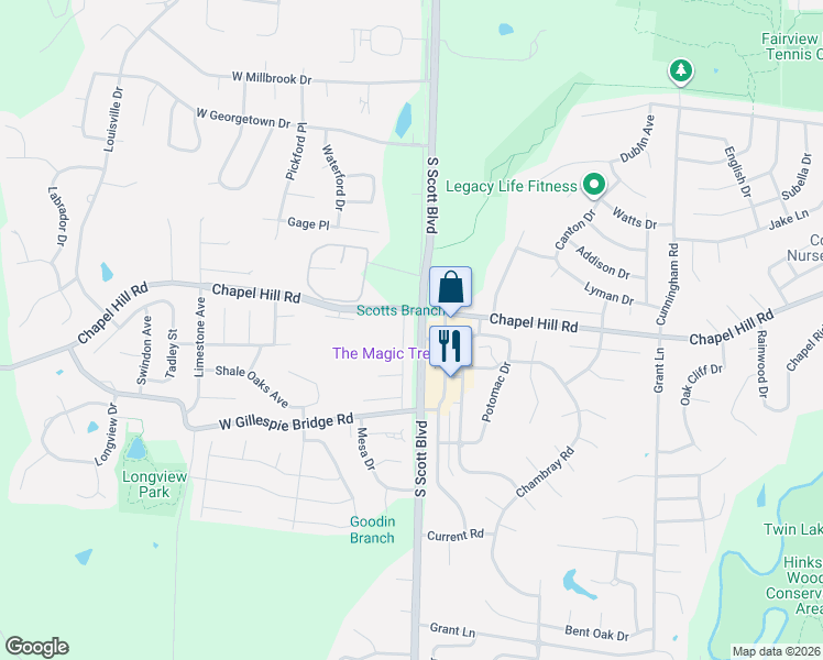 map of restaurants, bars, coffee shops, grocery stores, and more near 1904 Arlene Drive in Columbia