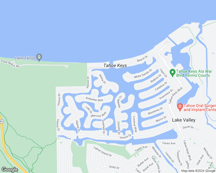 map of restaurants, bars, coffee shops, grocery stores, and more near 477 Carson Court in South Lake Tahoe