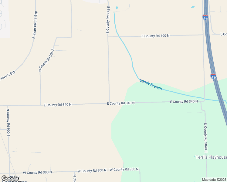 map of restaurants, bars, coffee shops, grocery stores, and more near 3579 North County Road 975 East in Seymour