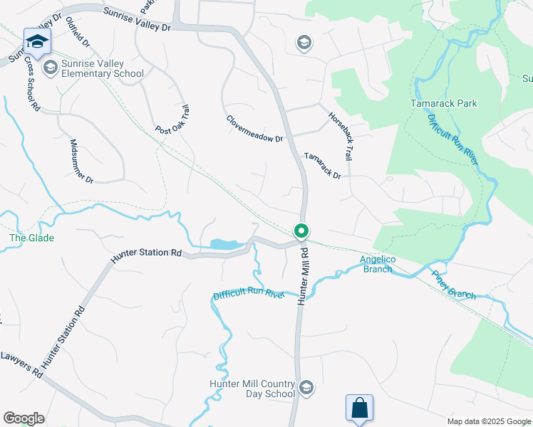 map of restaurants, bars, coffee shops, grocery stores, and more near 10411 Silk Oak Drive in Vienna