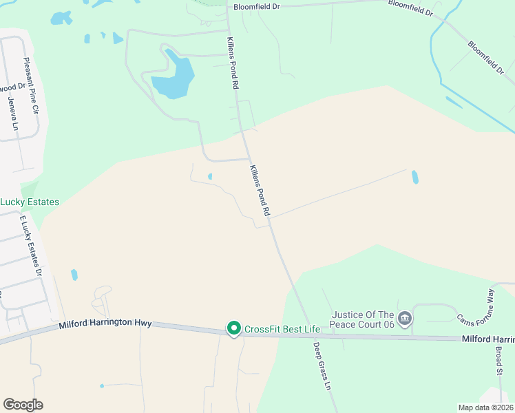 map of restaurants, bars, coffee shops, grocery stores, and more near 459 Road 384 in Harrington