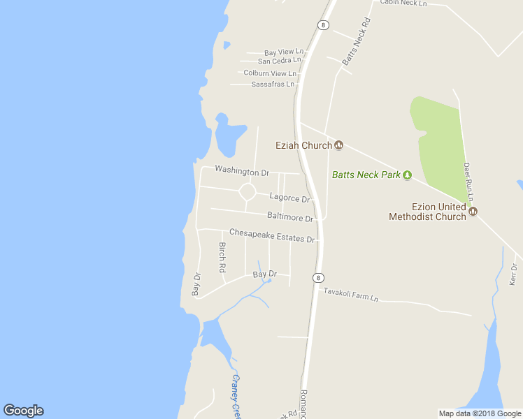map of restaurants, bars, coffee shops, grocery stores, and more near 205 Baltimore Dr in Stevensville