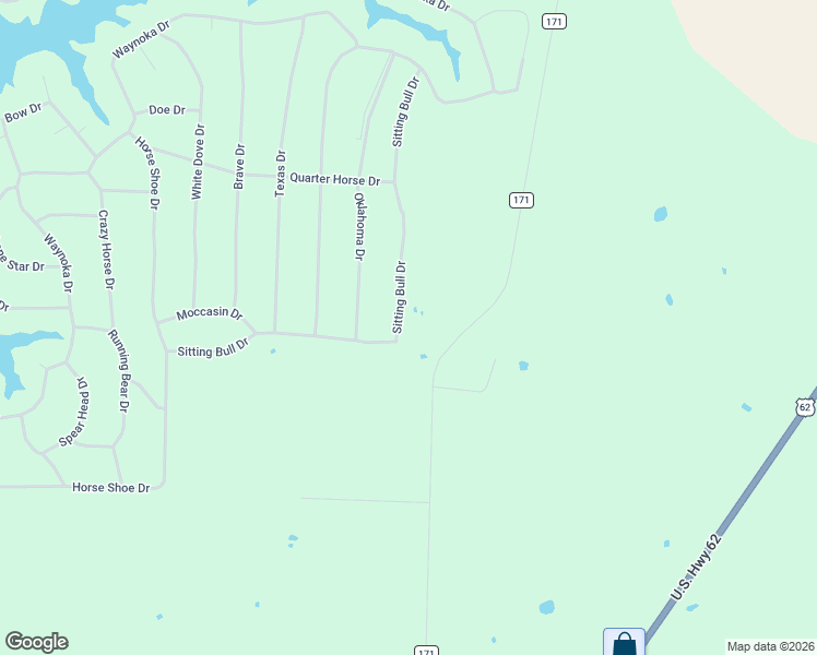 map of restaurants, bars, coffee shops, grocery stores, and more near 193 Sitting Bull Drive in Brown County