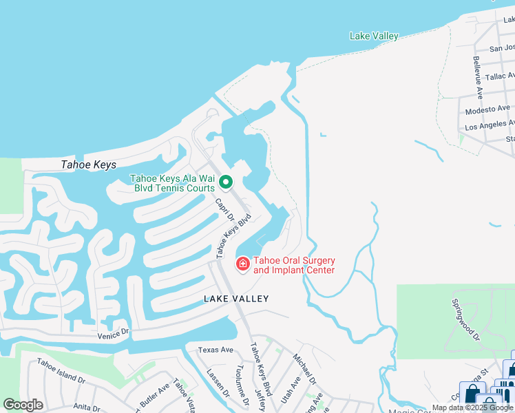 map of restaurants, bars, coffee shops, grocery stores, and more near 483 Ala Wai Boulevard in South Lake Tahoe
