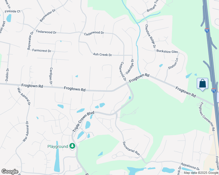map of restaurants, bars, coffee shops, grocery stores, and more near 10258 Hamlet Court in Union