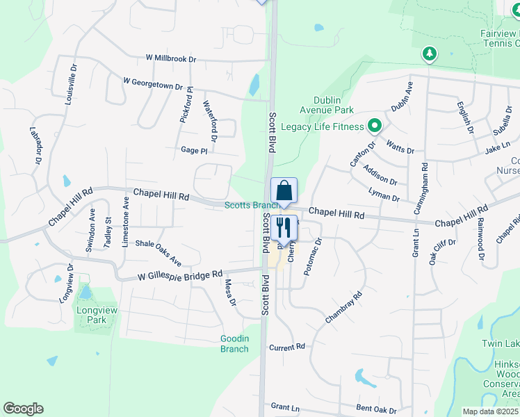 map of restaurants, bars, coffee shops, grocery stores, and more near 1904 Arlene Drive in Columbia
