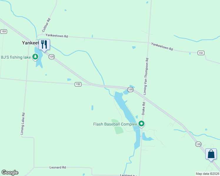 map of restaurants, bars, coffee shops, grocery stores, and more near 1412 Ohio 125 in Hamersville